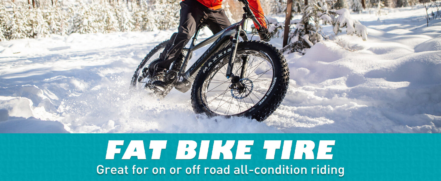 ZUKKA 2 Pack Fat Tire for E-Bike | 20x4.0 Heavy-Duty Mountain & Snow Bike Tires