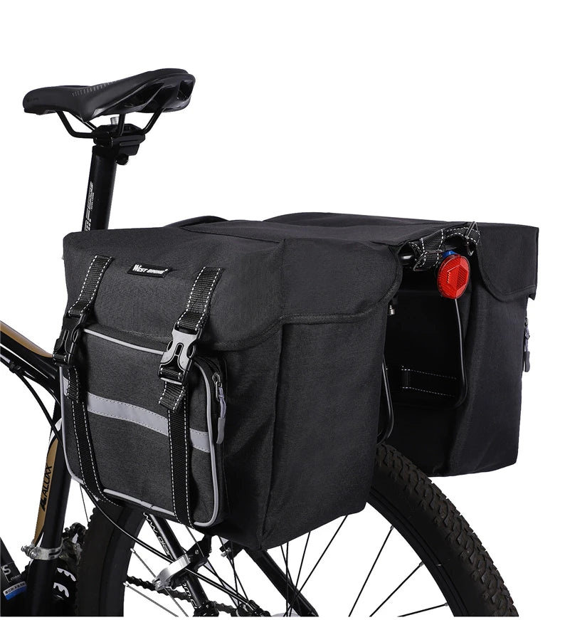 WEST BIKING 25L E-Bike Rear Seat Pannier Bag – Double Trunk