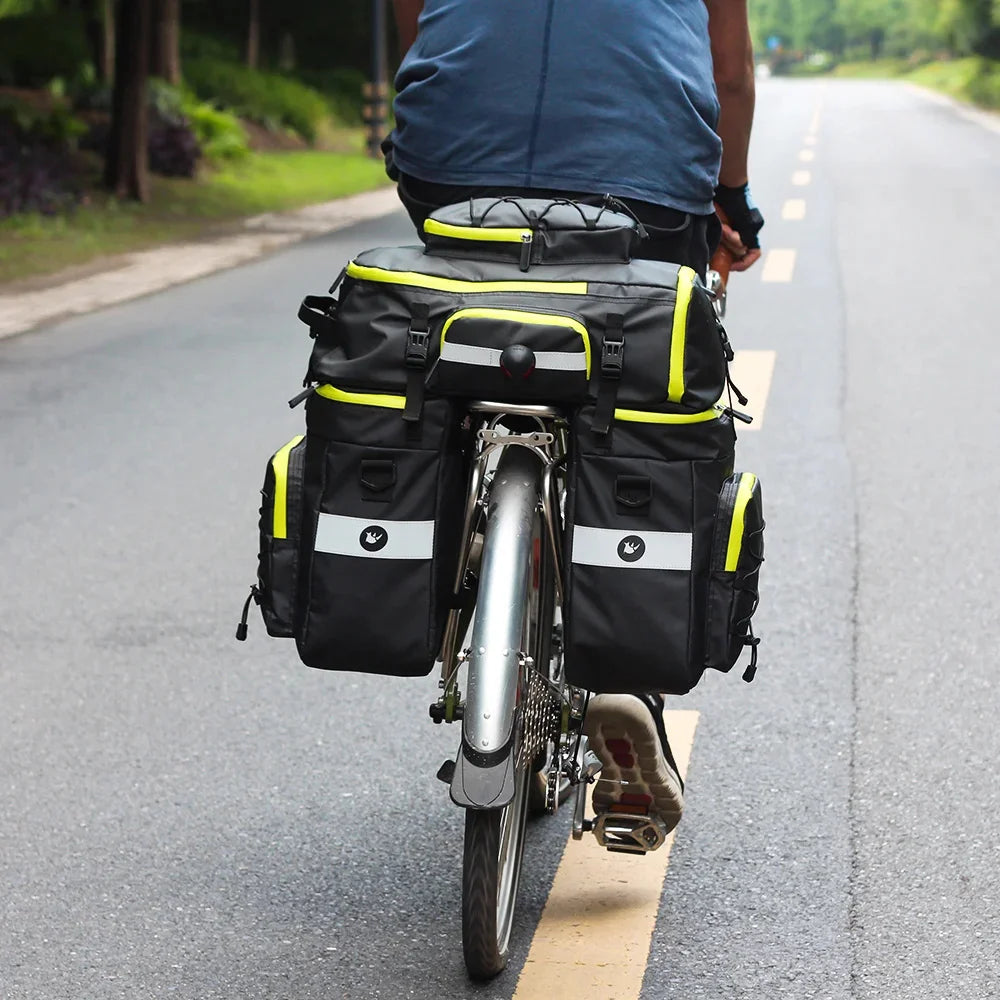 Bicycle Pannier Bag – Waterproof 3-in-1 Saddle Backpack | Rhinowalk