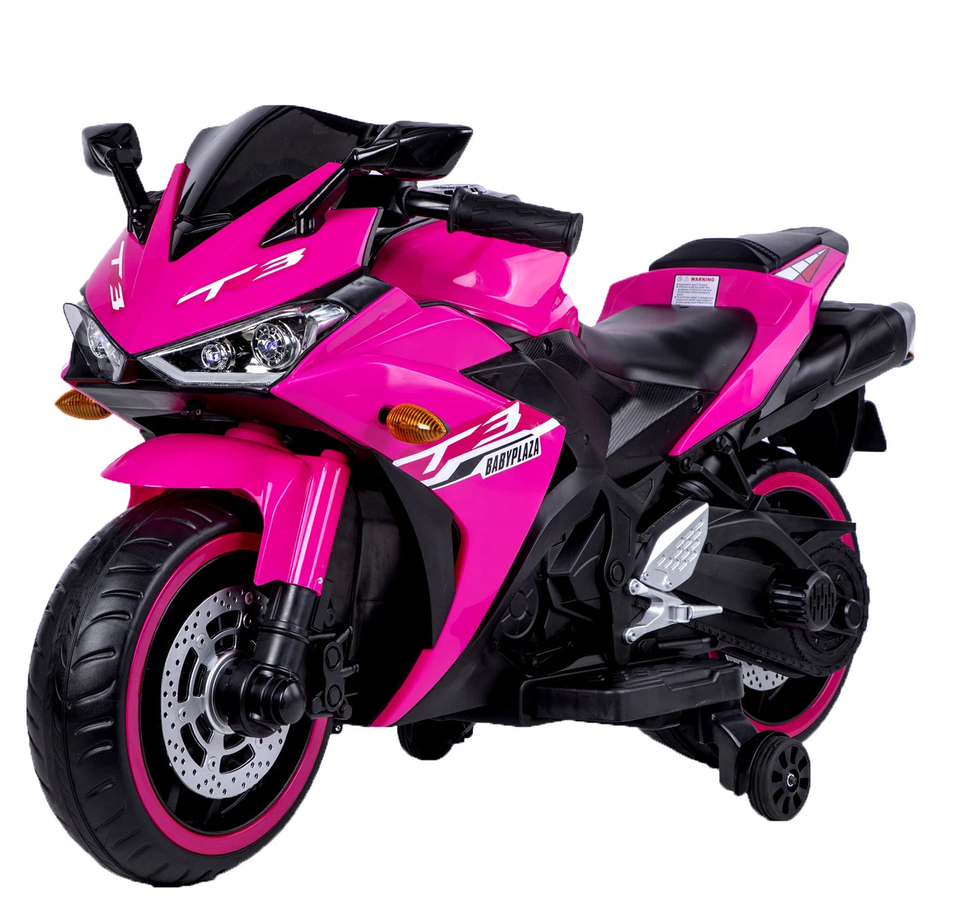 12V Kids Motorcycle Ride-On Toy with Training Wheels