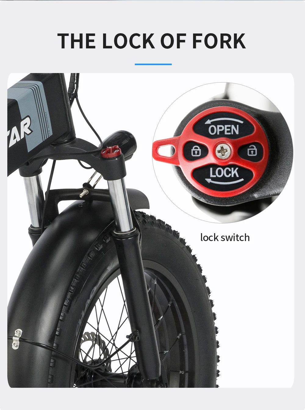 Foldable 1000W Fat Tire Ebike - Ridstar 48V 15AH Mountain E-Bike