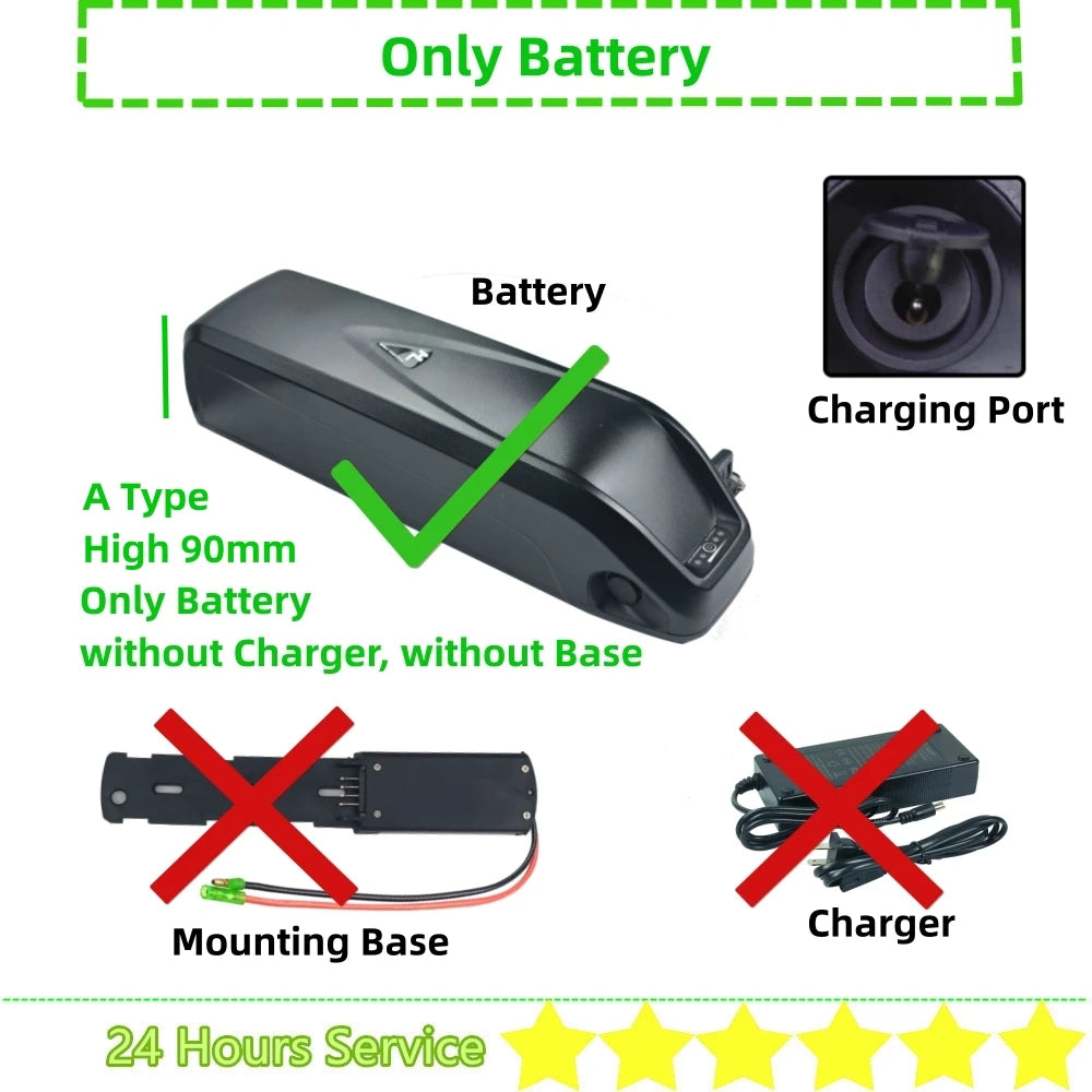 Hailong 1 HL E-bike Battery 36V 48V | Long Range Power Pack