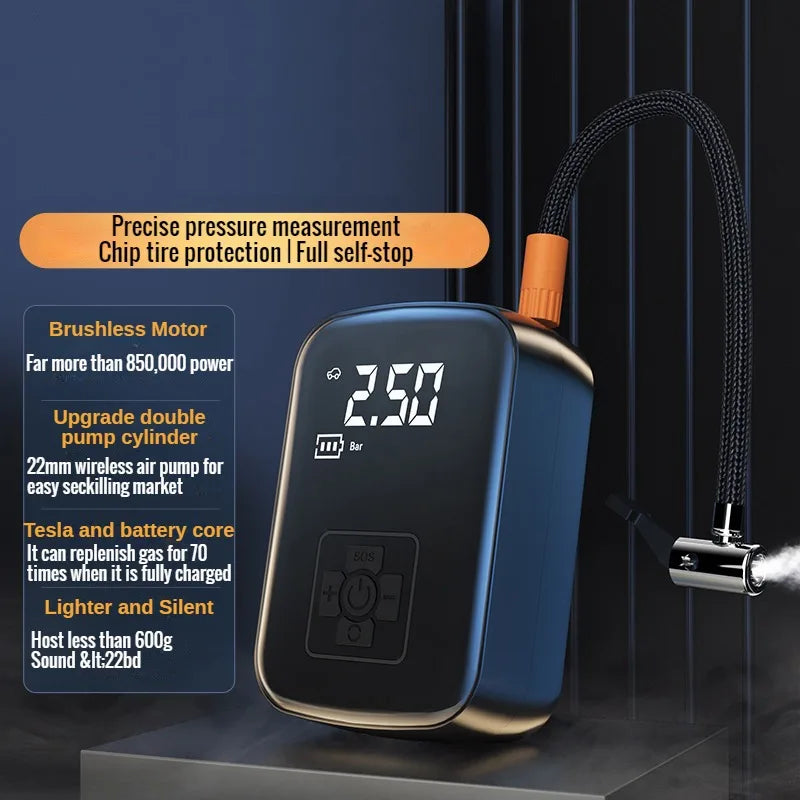 EAFC 150 PSI E-Bike Air Pump | Wireless Portable Tire Inflator