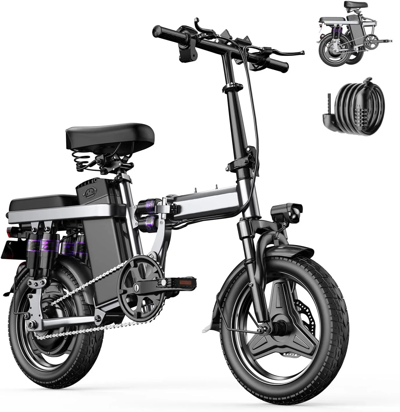 Folding Electric Bike F12 – 500W 48V 15Ah Fat Tire E-Bike