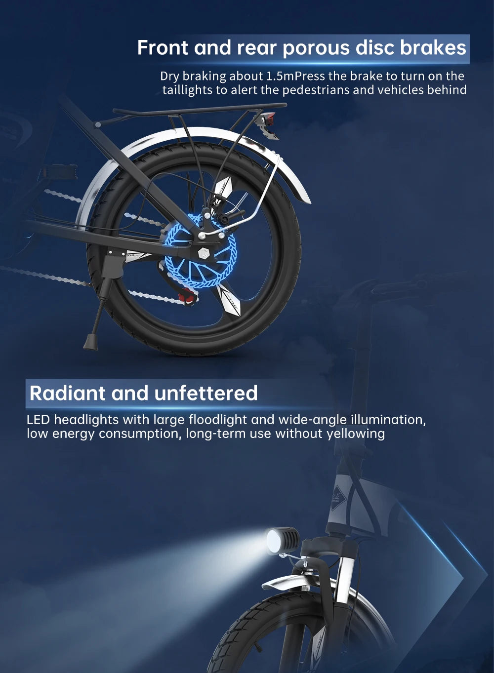 Folding Mini Electric Bike 500W | EKX XT-5 Compact E-Bike