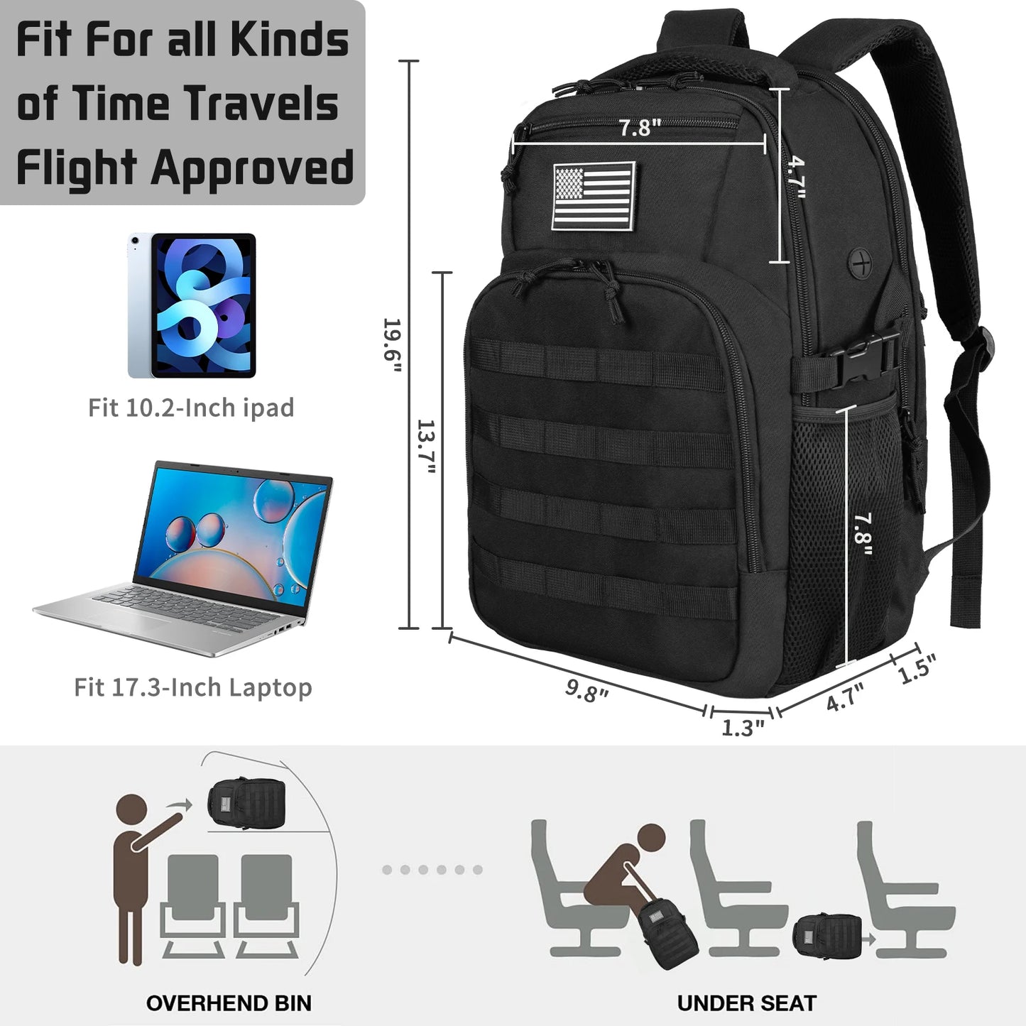 TOPX 45L/25L Tactical Backpack