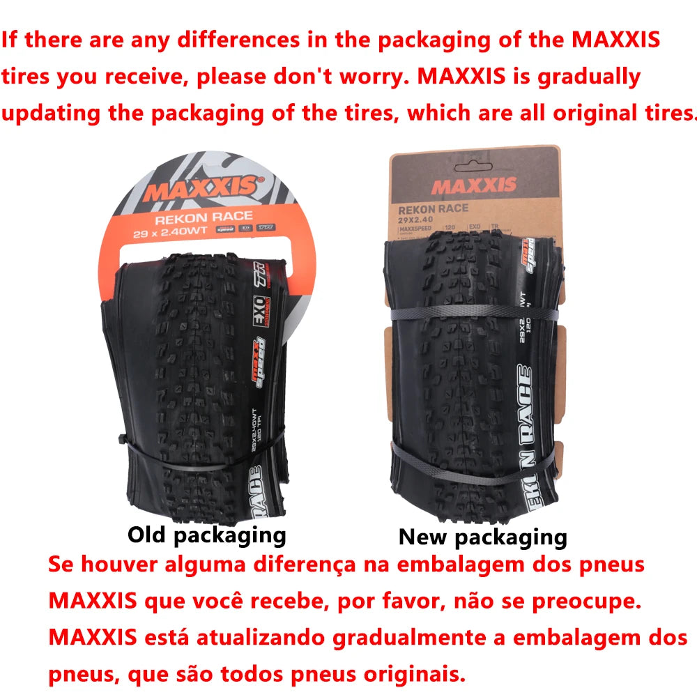 MAXXIS REKON RACE Mountain Bike Tire – 29x2.25 / 29x2.35 / 29x2.4 | Tubeless XC MTB Tire