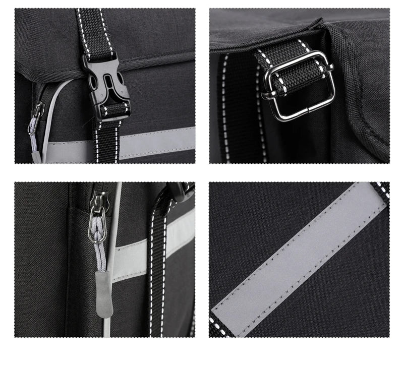 WEST BIKING 25L E-Bike Rear Seat Pannier Bag – Double Trunk