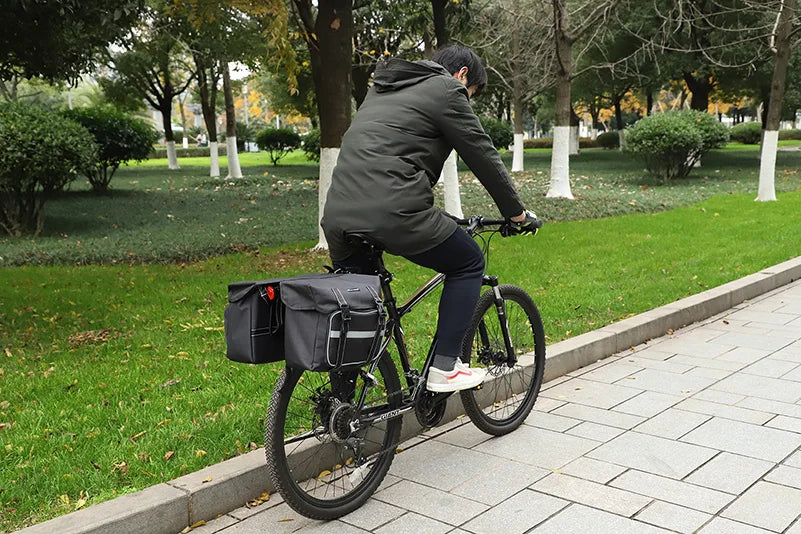 WEST BIKING 25L E-Bike Rear Seat Pannier Bag – Double Trunk