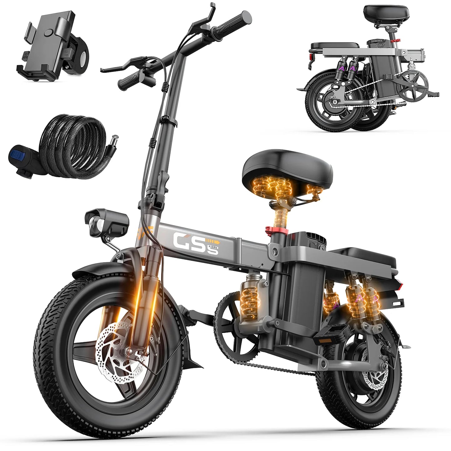 Folding Electric Bike for Adults & Teens | 750W Commuter E-Bike