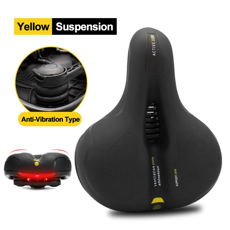 Hollow Breathable Shock-Absorbing E-Bike Saddle Seat