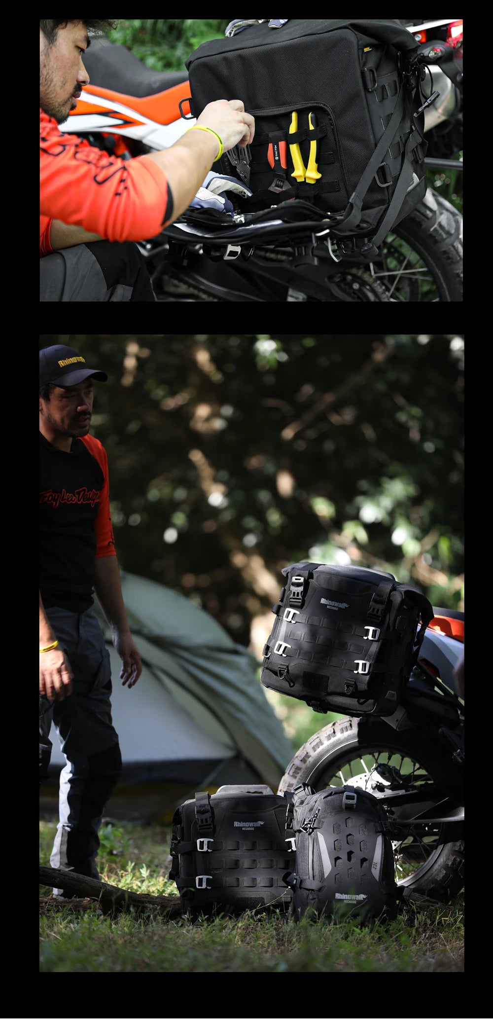 Motorcycle Pannier Bag – Waterproof 35L Saddle Bags | Rhinowalk