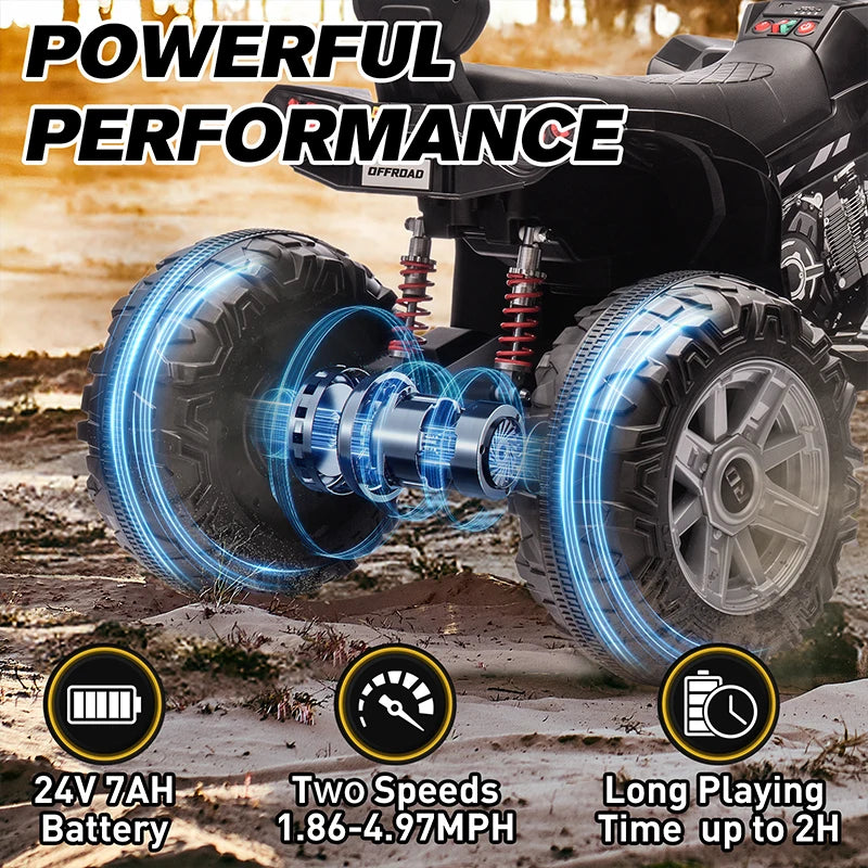 24V Kids Electric Vehicle 4-Wheeler