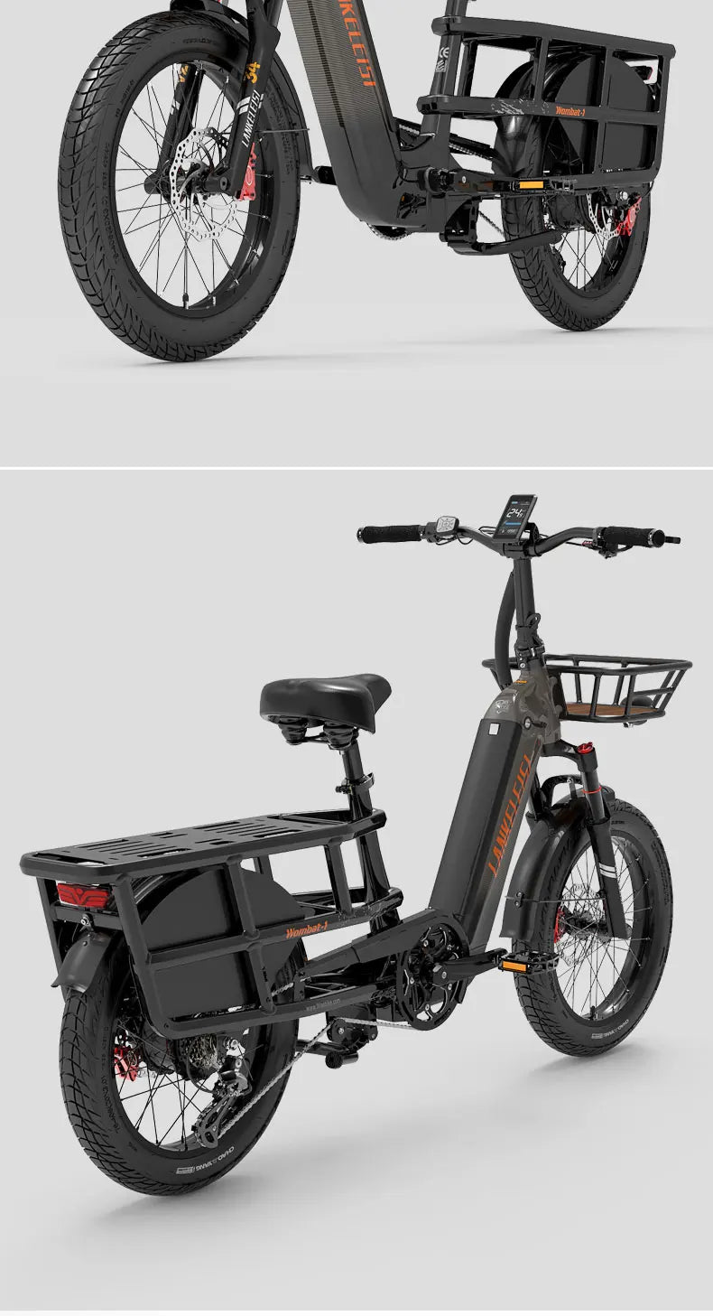 Lankeleisi Wombat-1 1000W E Cargo Bike – The Ultimate All-Terrain Electric Bike