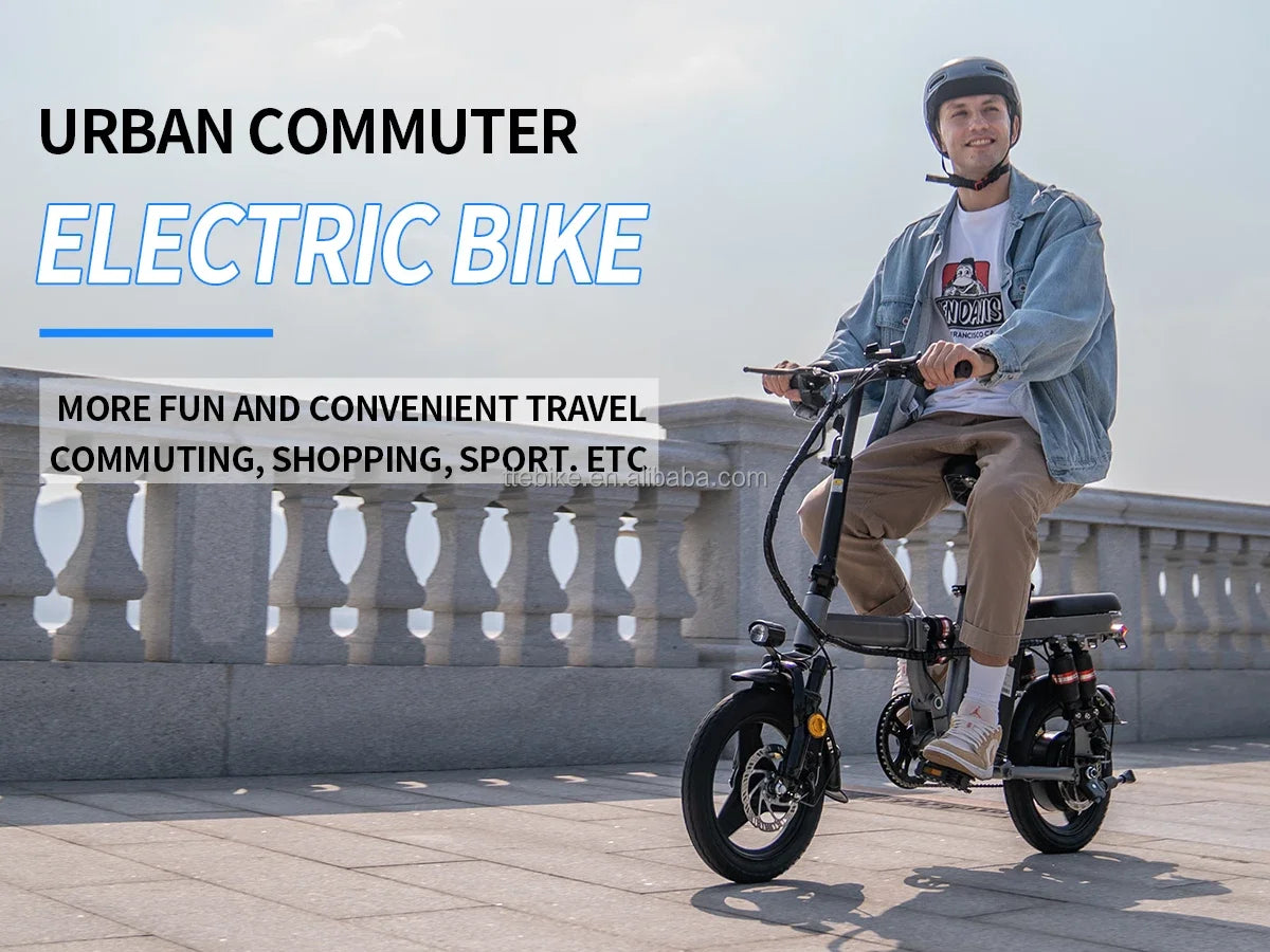 Folding Electric Bike F12 – 500W 48V 15Ah Fat Tire E-Bike