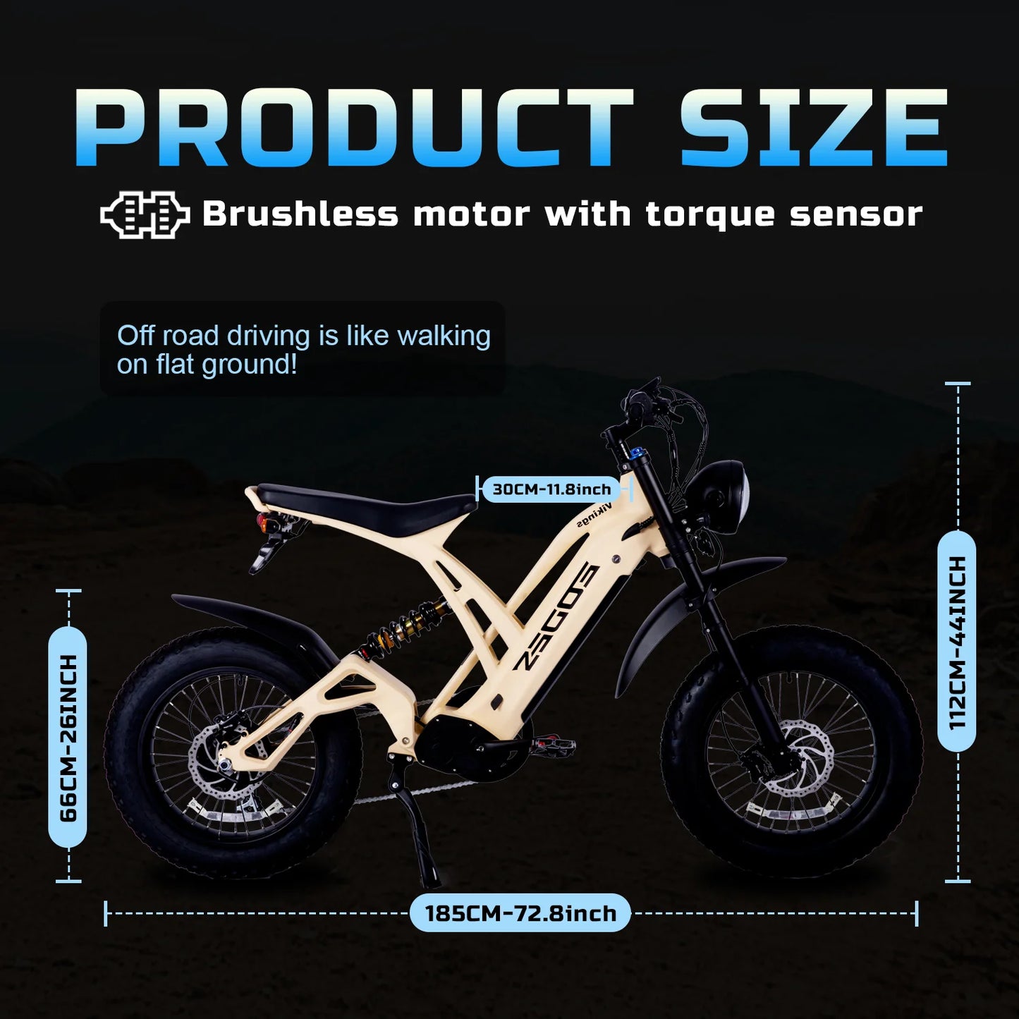 1000W Mountain Adult Electric Bike | Dual Disc Off-Road Power