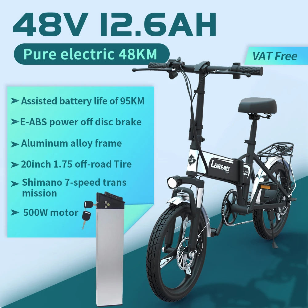 Folding Mini Electric Bike 500W | EKX XT-5 Compact E-Bike