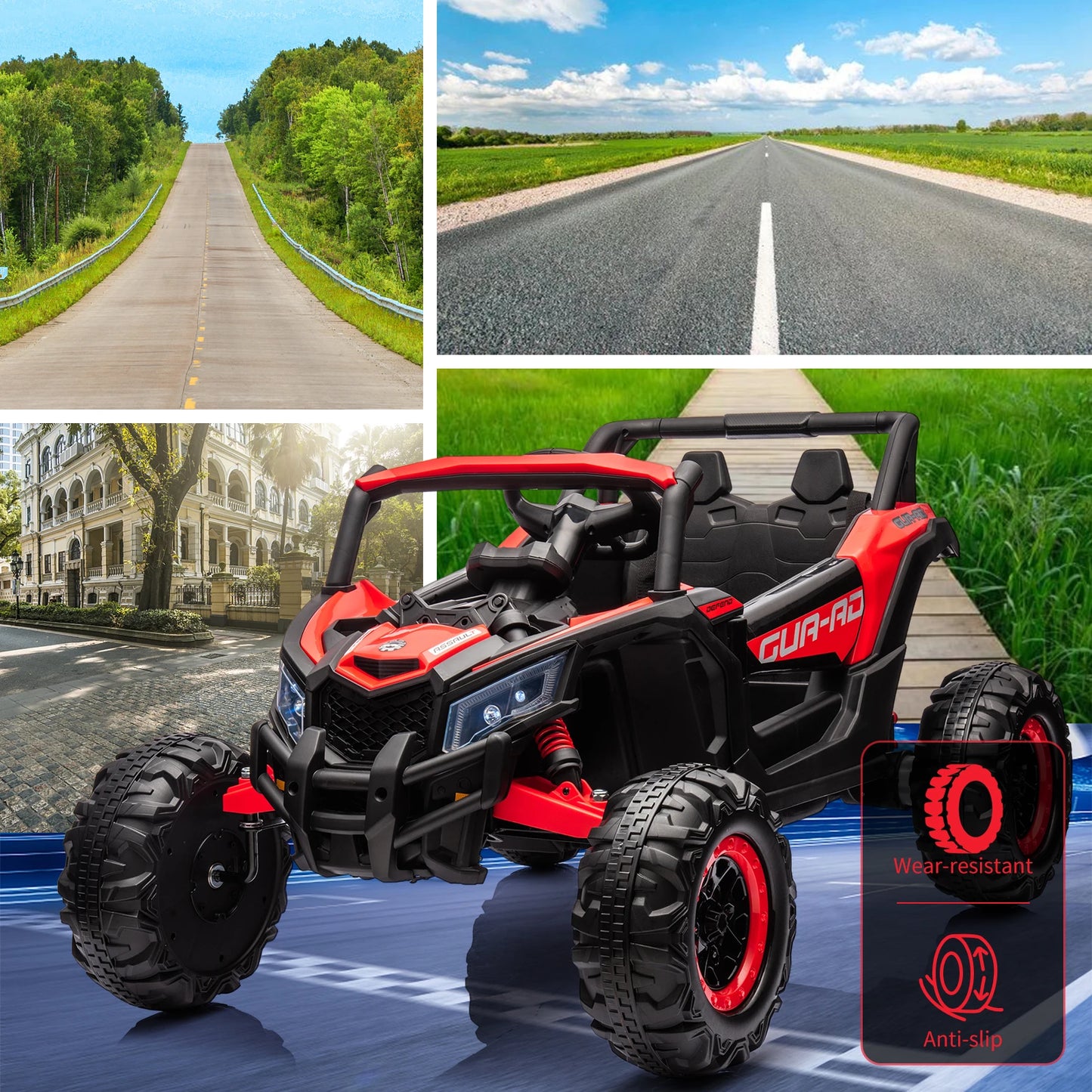 24V Ride-On UTV Car – Battery-Powered Electric Vehicles for Kids