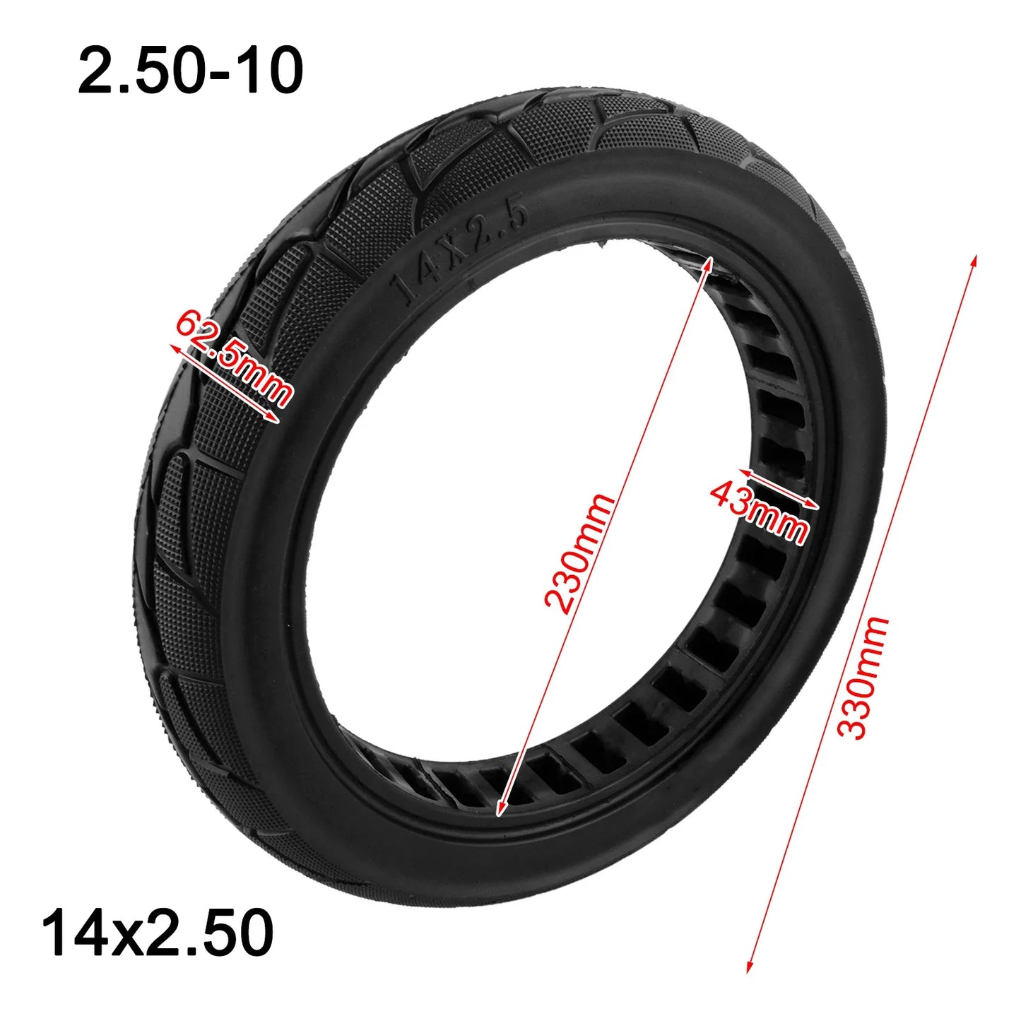 14x2.50 Solid Tire