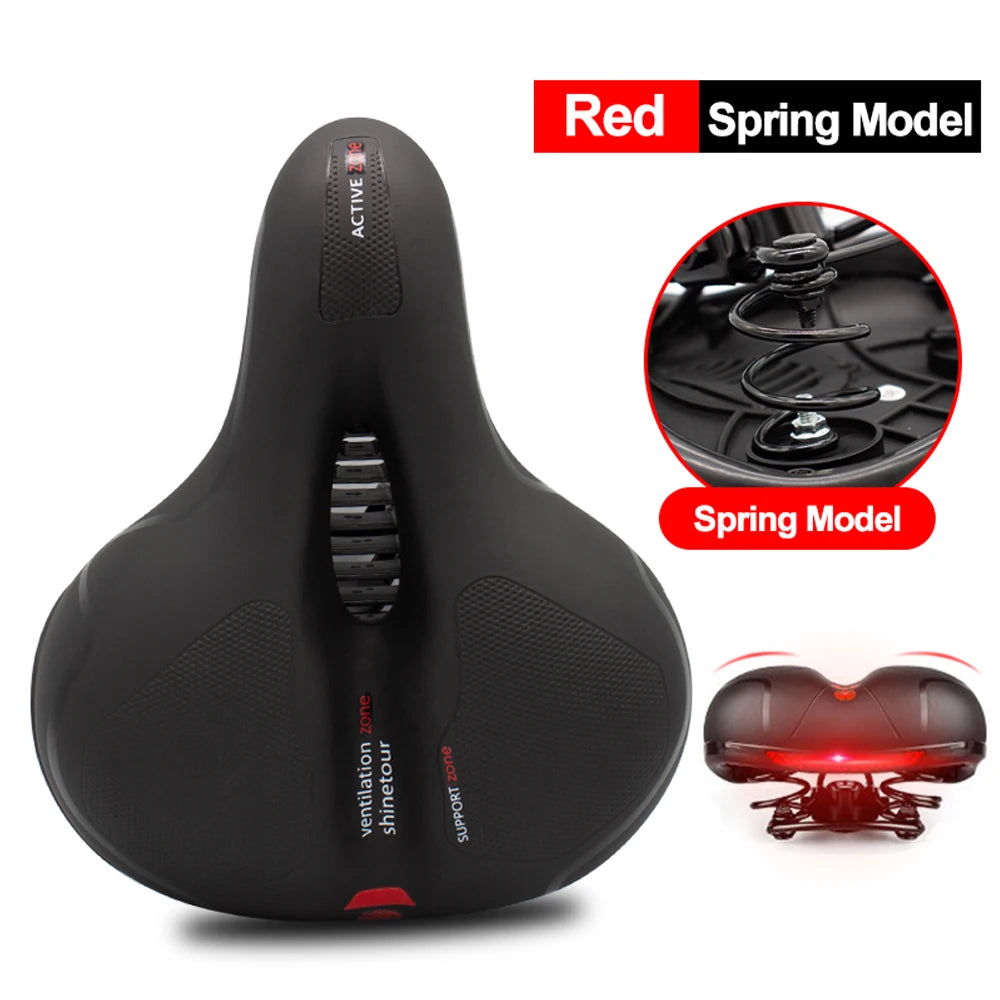 Hollow Breathable Shock-Absorbing E-Bike Saddle Seat
