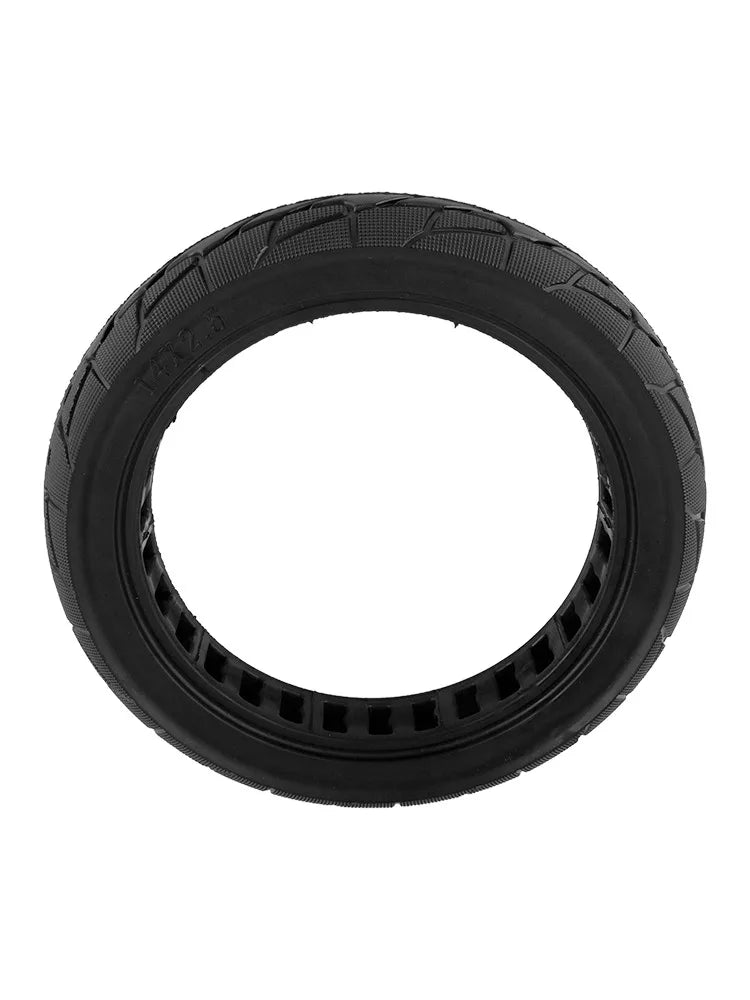 14x2.50 Solid Tire for Electric Bike – Honeycomb, Shock-Absorbing, Explosion-Proof