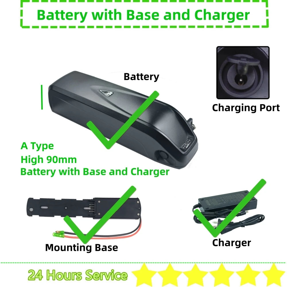 Hailong 1 HL E-bike Battery 36V 48V | Long Range Power Pack