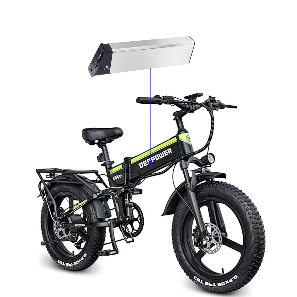 48V 17.5Ah Removable Lithium Battery Pack for 250W–1000W Folding E-Bikes