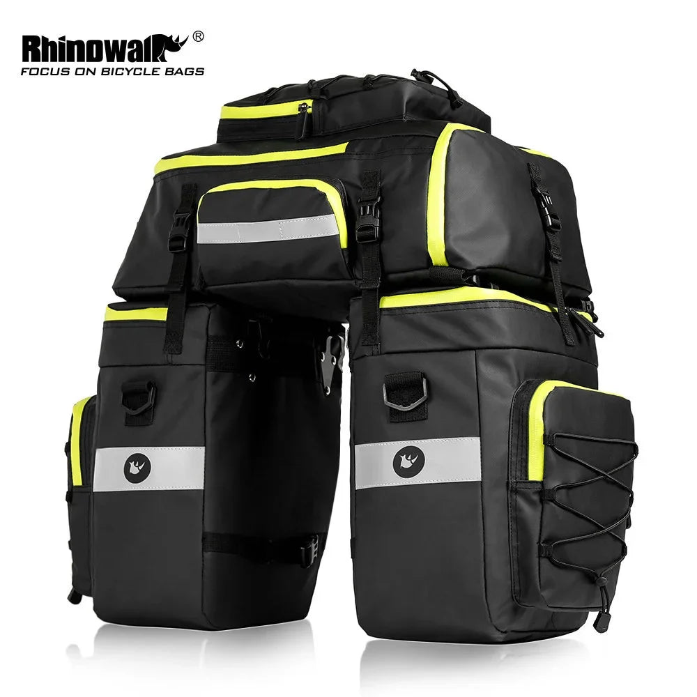 Bicycle Pannier Bag – Waterproof 3-in-1 Saddle Backpack | Rhinowalk