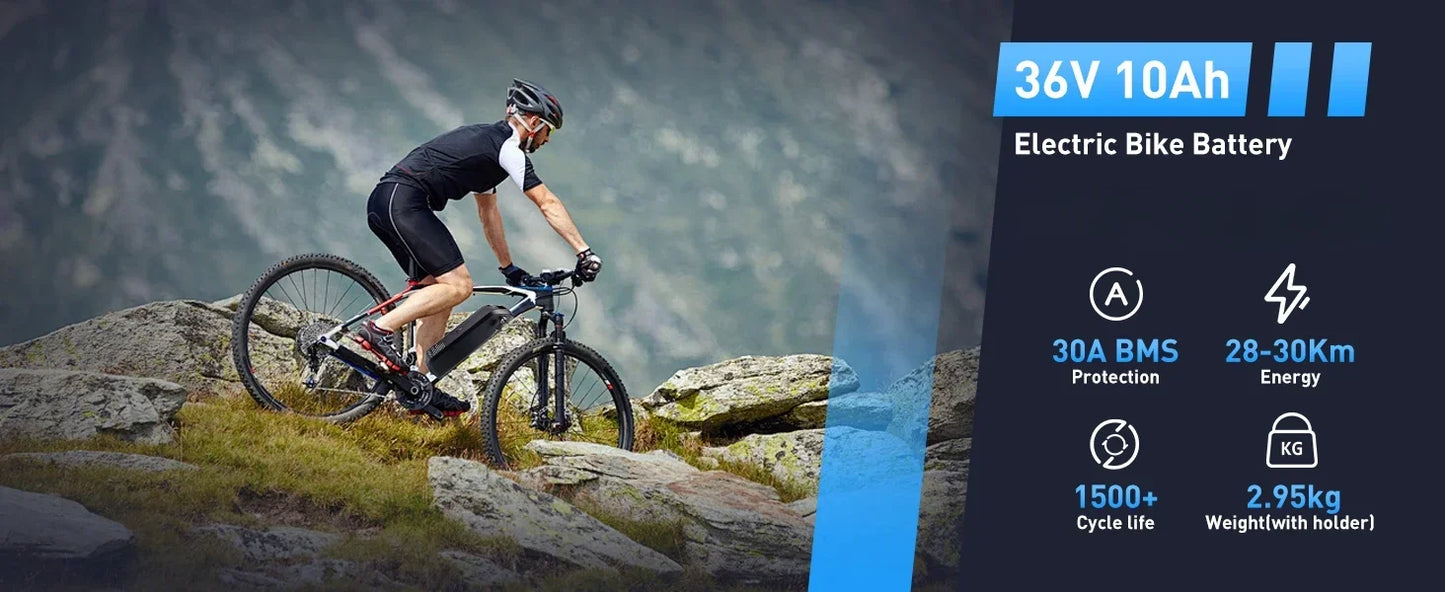 Hailong E-Bike Battery 36V 48V for Mountain Bikes | Long Range Power