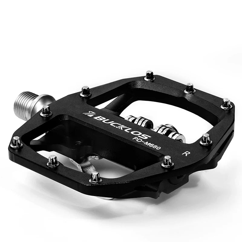 BUCKLOS Dual Function MTB E-Bike Pedals – SPD & Flat Platform