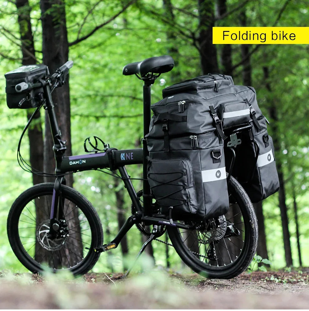 Bicycle Pannier Bag – Waterproof 3-in-1 Saddle Backpack | Rhinowalk