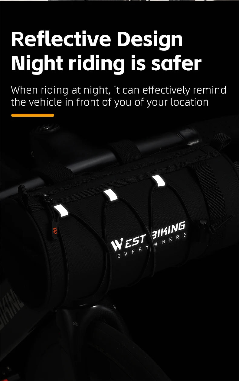 Bicycle Handlebar Bag – Waterproof 2L Front Tube Bag | WEST BIKING