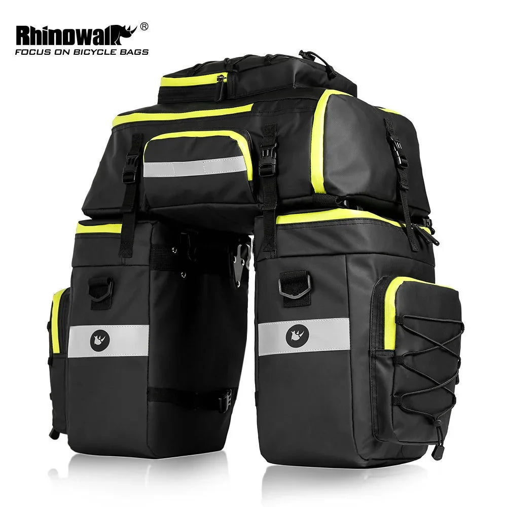 Bicycle Pannier Bag – Waterproof 3-in-1 Saddle Backpack | Rhinowalk