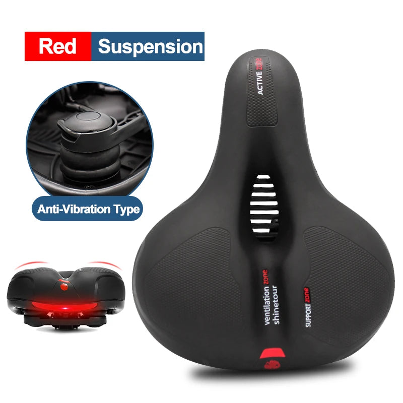 Hollow Breathable Shock-Absorbing E-Bike Saddle Seat