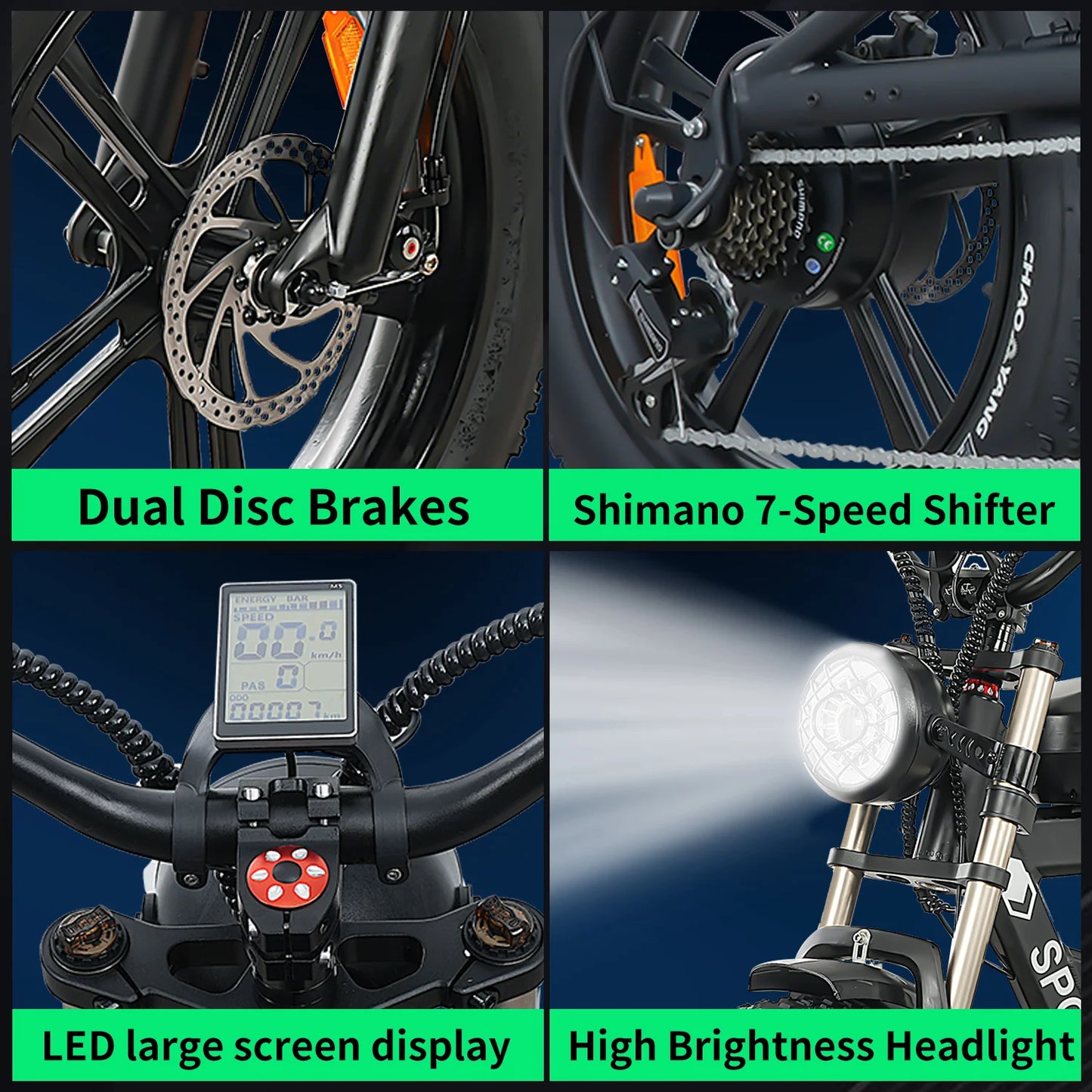 750W Snow-Proof E-Bike – 48V 17.5Ah Fat Tire Electric Bicycle for Adults | Free Shipping