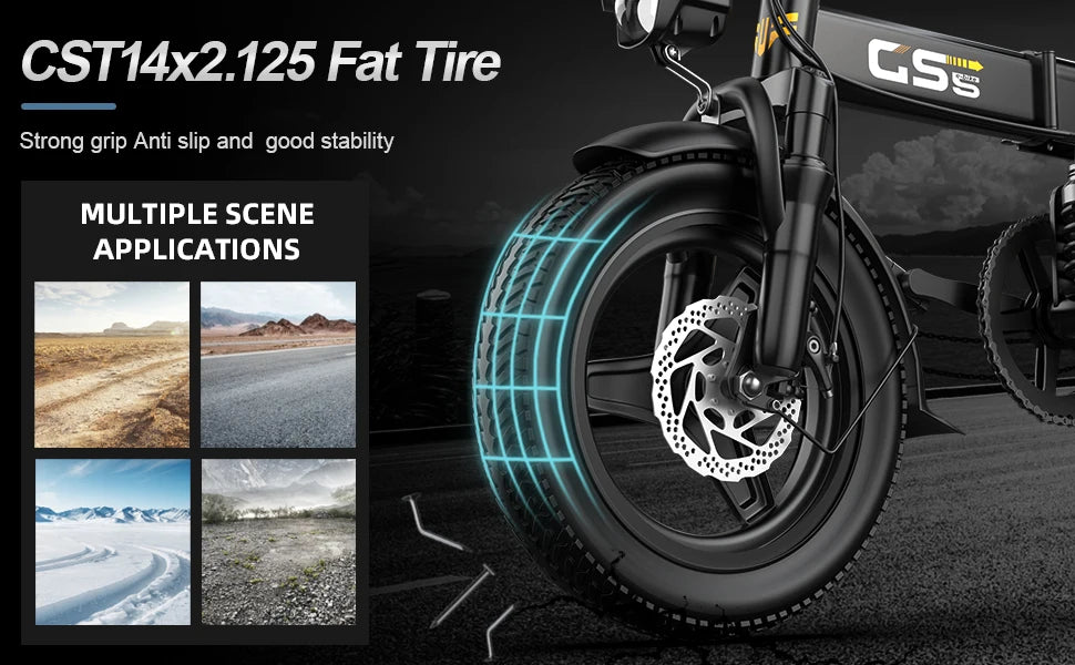 Folding Electric Bike for Adults & Teens | 750W Commuter E-Bike