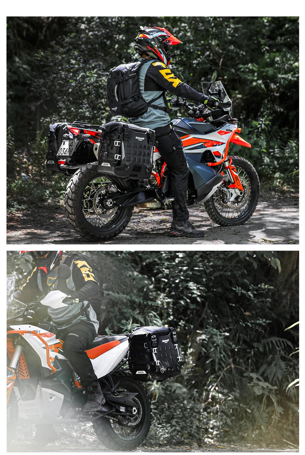 Motorcycle Pannier Bag – Waterproof 35L Saddle Bags | Rhinowalk