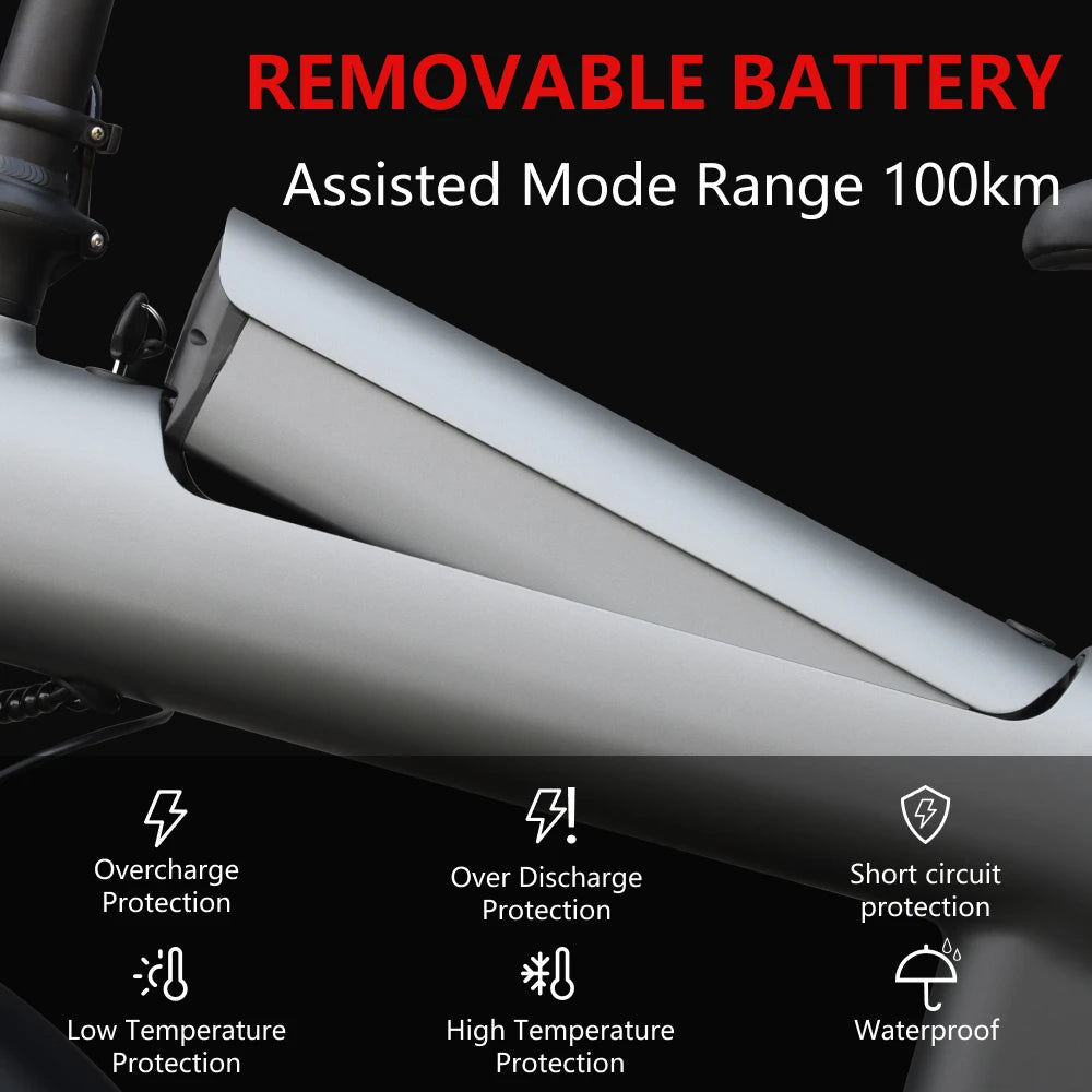 HX Q20PRO 2000W Fat Tire Folding E-Bike - Long Range Power