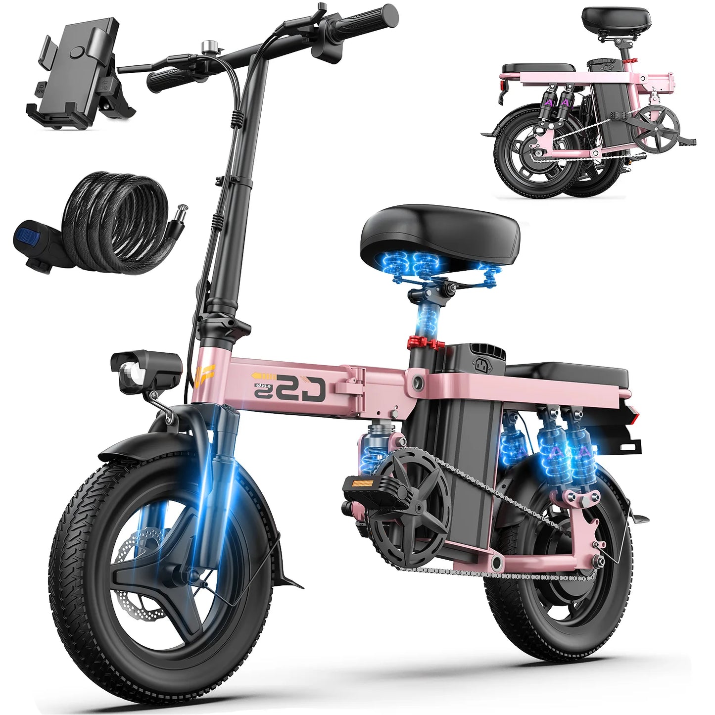 Folding Electric Bike for Adults & Teens | 750W Commuter E-Bike
