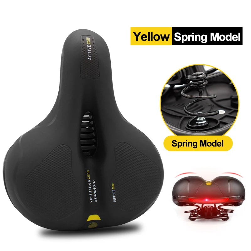 Hollow Breathable Shock-Absorbing E-Bike Saddle Seat