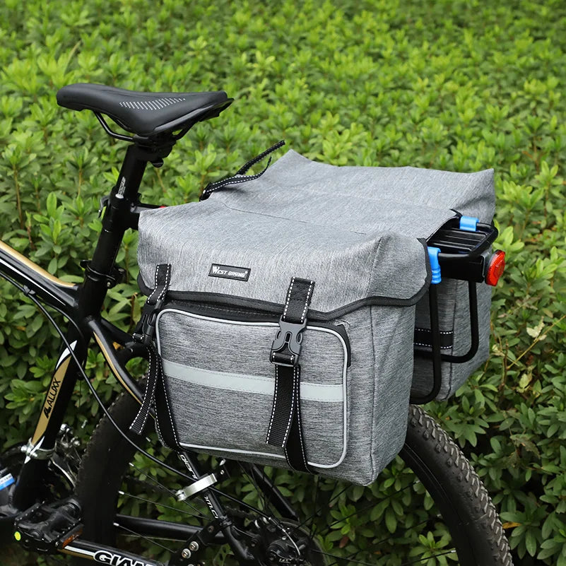 WEST BIKING 25L E-Bike Rear Seat Pannier Bag – Double Trunk