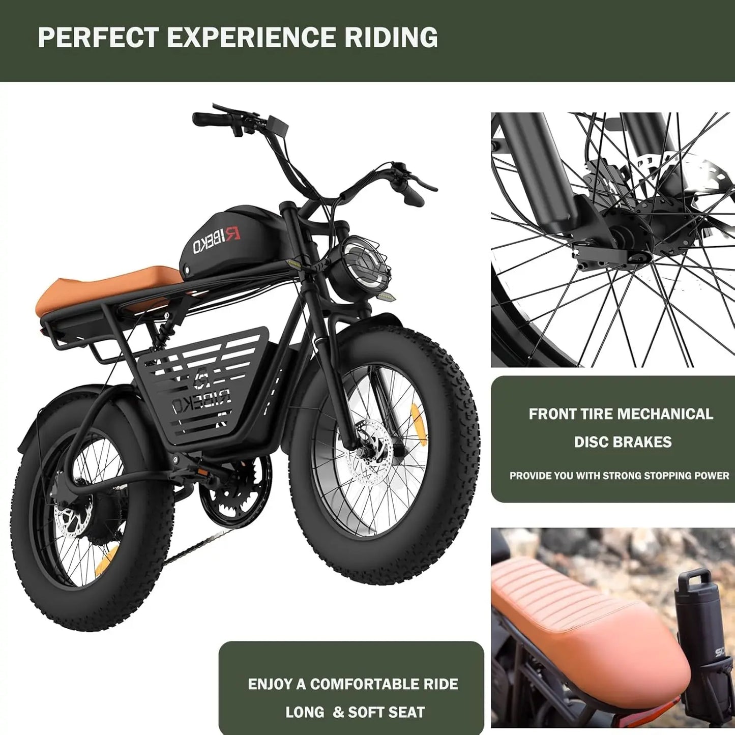 CT20Pro Electric Bike for Adults 2000W 48V 25Ah | Free Shipping