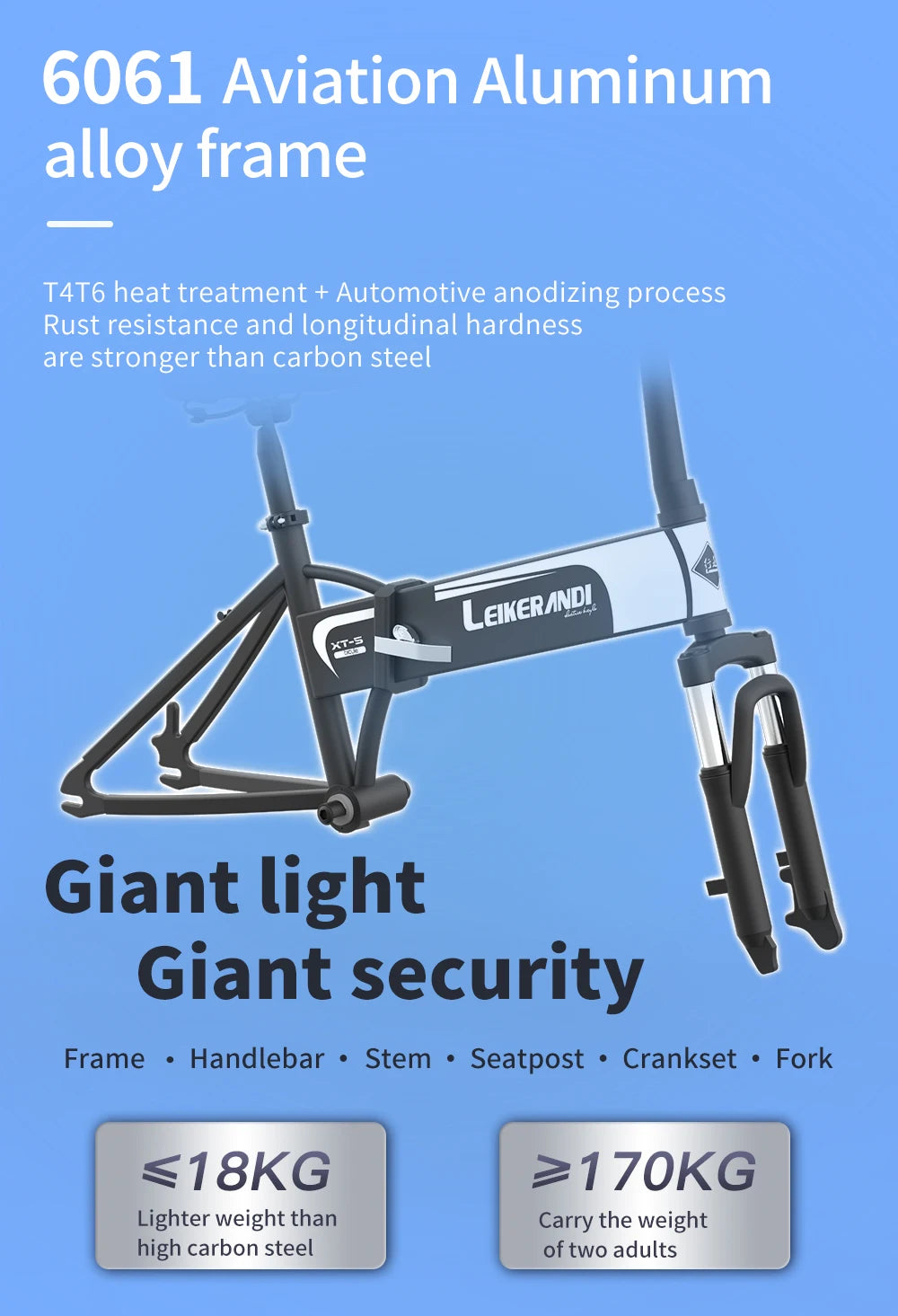 Folding Mini Electric Bike 500W | EKX XT-5 Compact E-Bike