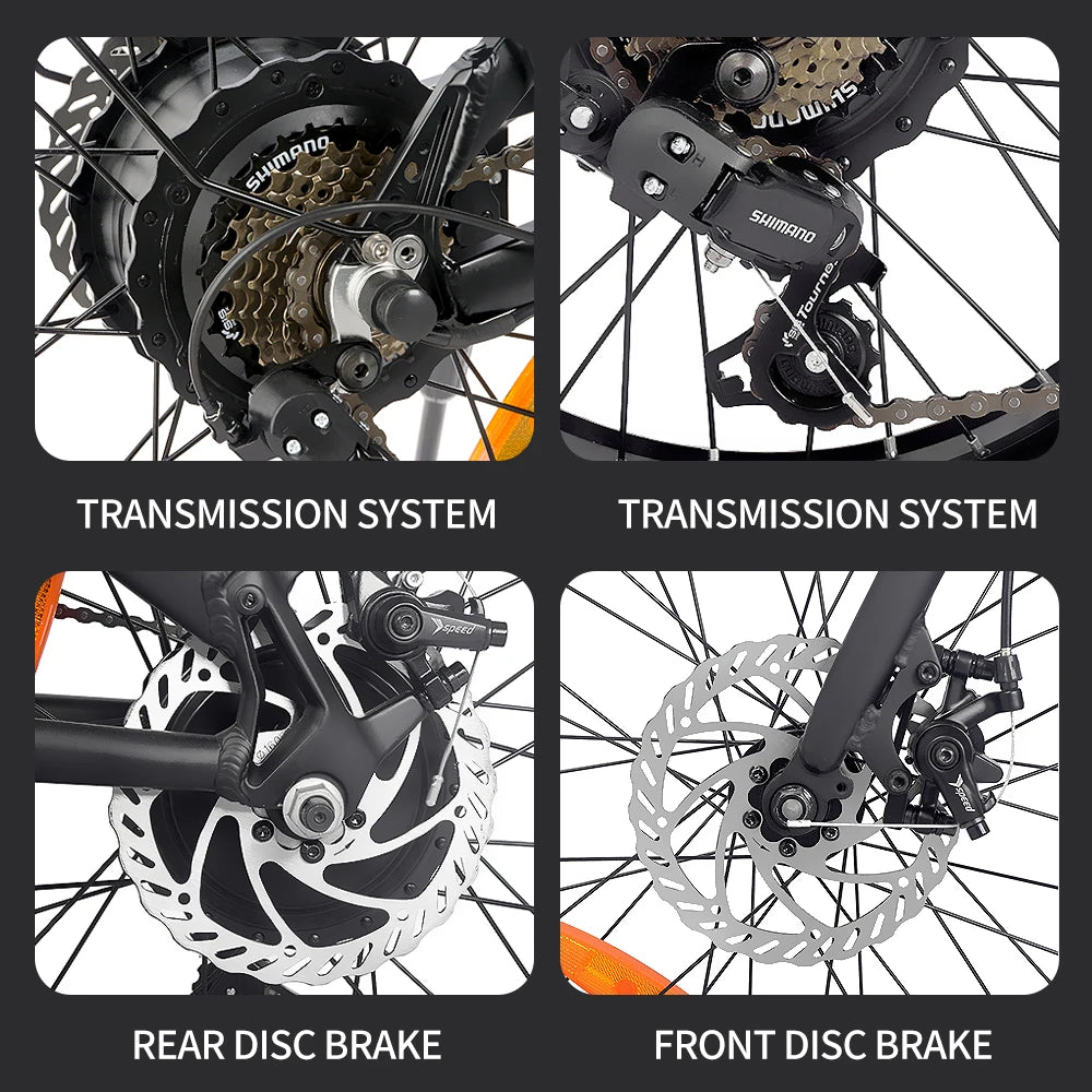 Conquer any terrain with the Ridstar 1000W Folding Electric Bike. 48V 15AH battery, 20-inch fat tires, 60km+ range, fast US shipping. Shop now!