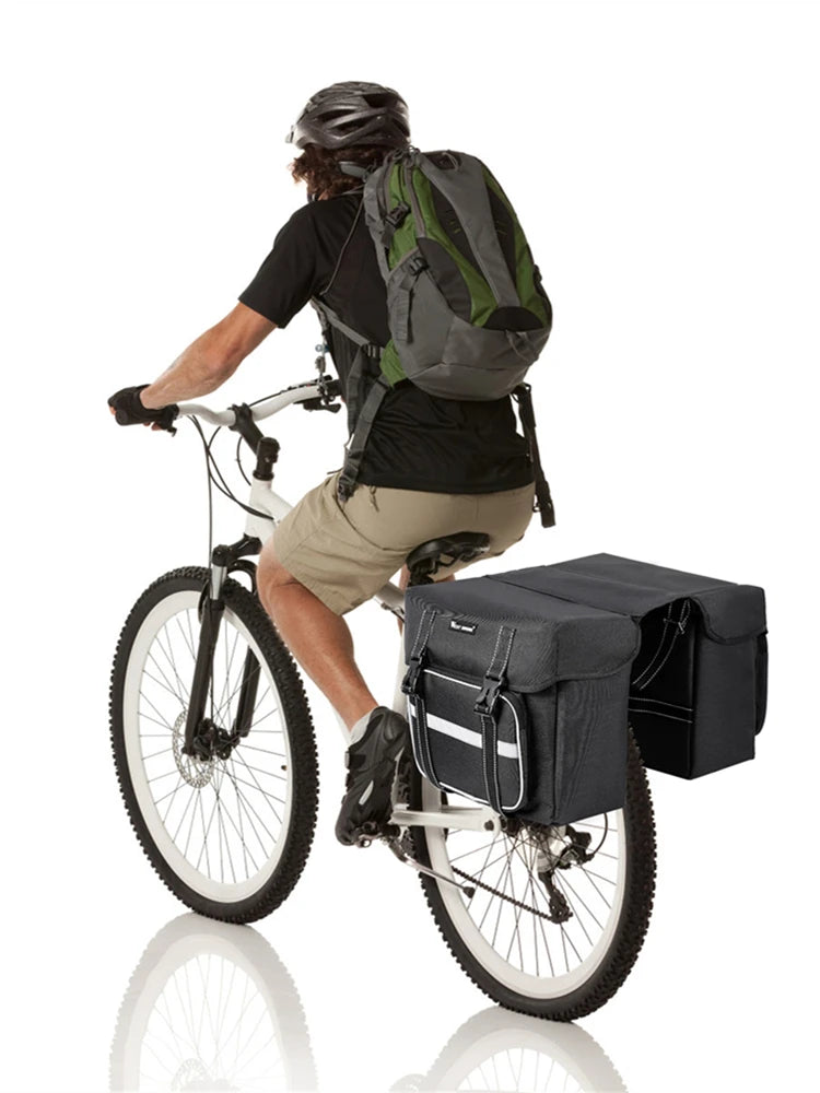 WEST BIKING 25L E-Bike Rear Seat Pannier Bag – Double Trunk