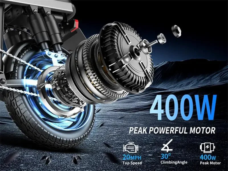 Folding Electric Bike F12 – 500W 48V 15Ah Fat Tire E-Bike