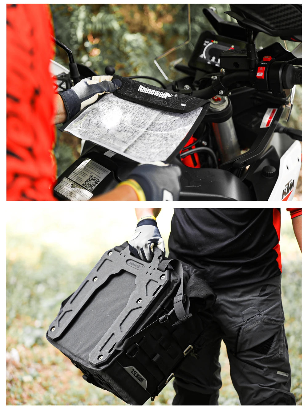 Motorcycle Pannier Bag – Waterproof 35L Saddle Bags | Rhinowalk