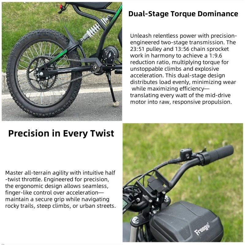 Freego N3 Electric Bike 3000W 60V 25Ah | Fast E-Bike for Adults