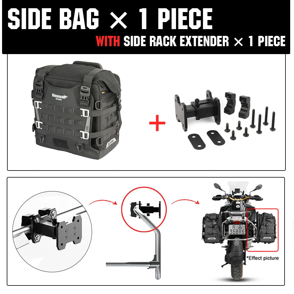 Motorcycle Pannier Bag – Waterproof 35L Saddle Bags | Rhinowalk