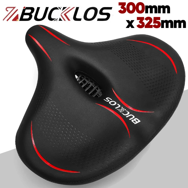 BUCKLOS 300mm x 325mm Widen Thicken Oversized E-Bike Saddle